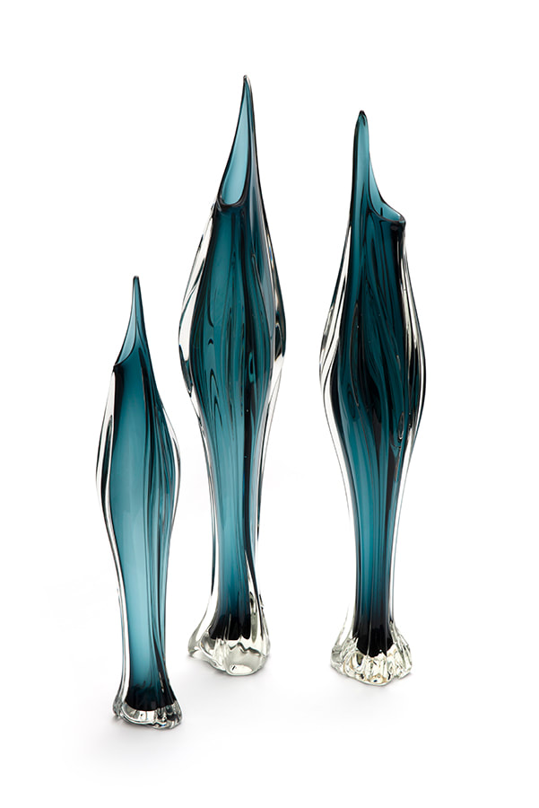 Philip Stokes- "Sinew", Hand Blown Glass, Sculptural, From 400-700mm tall, SOLD
