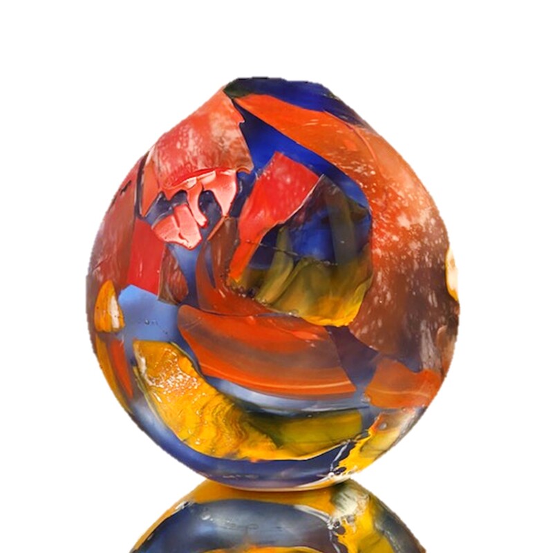 Tim Shaw, Tim Shaw- "Elemental Dance”, Hand Blown and Carved Glass, 370 H x 340mm W, 2022